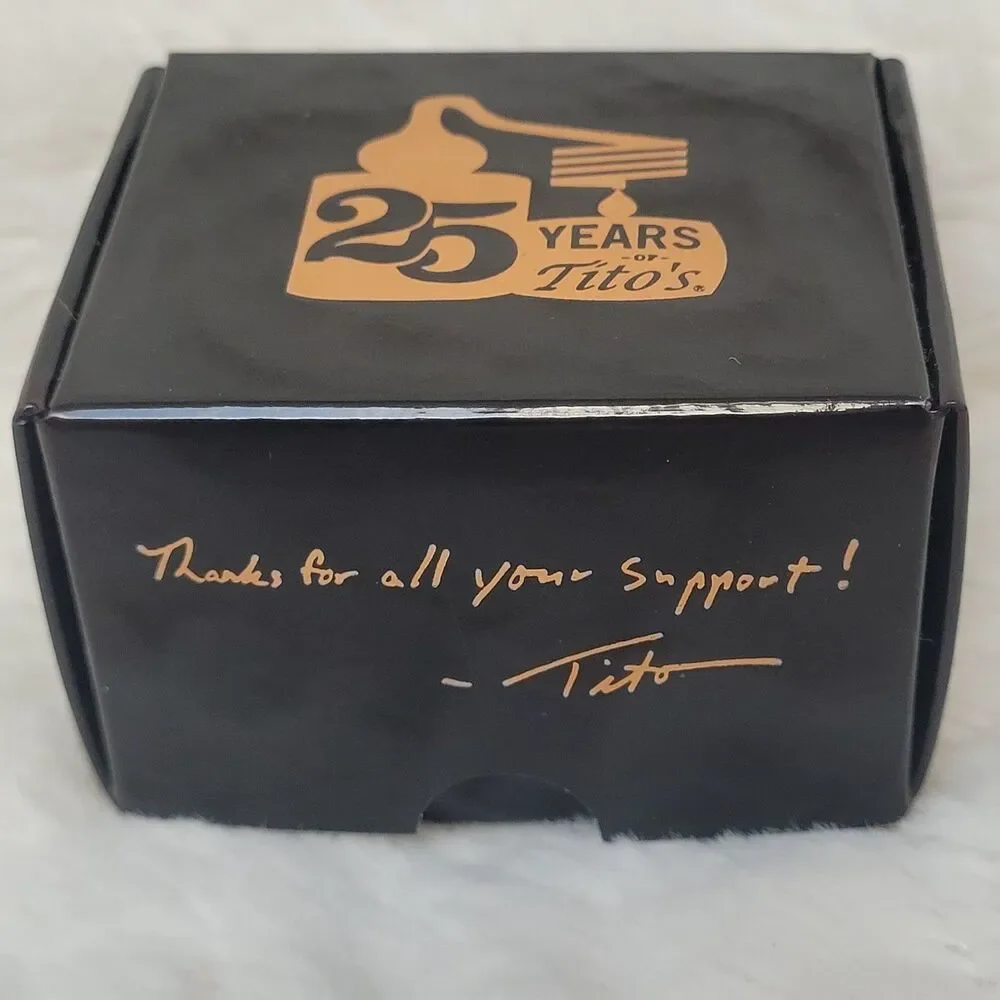 Titos Vodka 25th Anniversary Bottle Topper Stopper Collectible New in Box